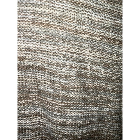 Jeanne Pierre Cable Knit Sweater Women's Large Crew Neck 100% Cotton Gray. - Picture 5 of 8